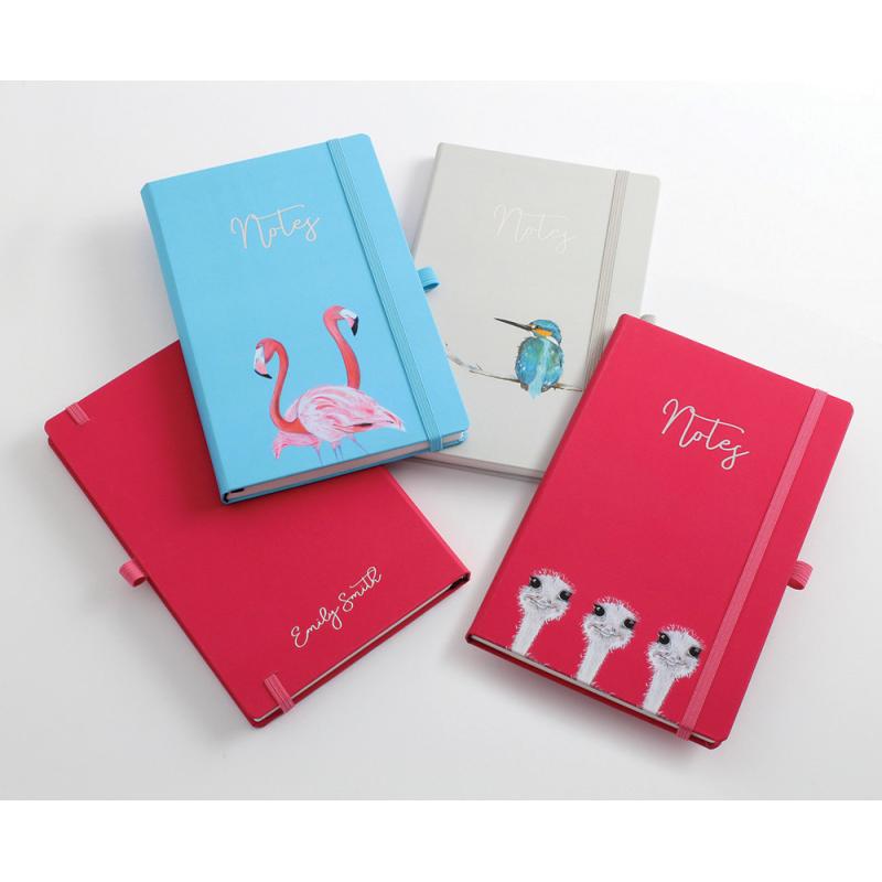 Image of Designer Full Colour A5 Casebound Notebook with Elastic Strap